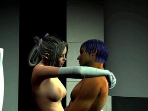 Bombe sexy en lingerie suce une énorme bite et doigte sa chatte. Une