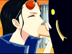 Nico Robin pipe, chevauchée et éjaculation avec Sanji (One Piece)