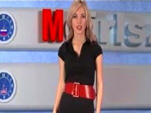 Babe russe Moskow Tv Natasha Volkova, éjaculations russes avalant