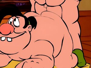 Beauté et le Butterball Sexe Cartoon Gay