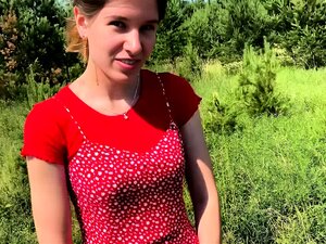 Fellation rapide lors d'une randonnée en plein air