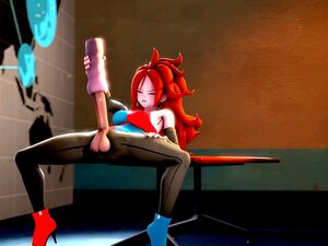 Masturbation futa d'Android 21