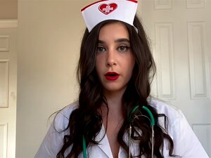 La chaude séance JOI de l'infirmière Sarah fera battre votre cœur