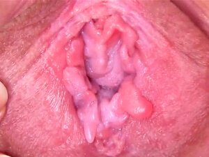 La mignonne tchèque épicée étire son minou écarté jusqu'à la bi