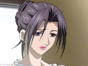 Une MILF d'anime se fait doigter la chatte
