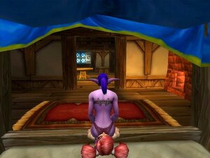 Une elfe de nuit étouffe une petite fille avec son cul