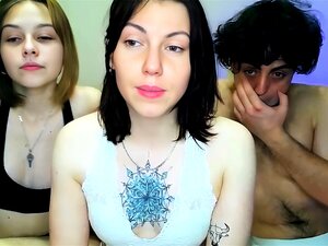 Plan à trois amateur français mignon