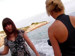 Fotoshootin sur la plage avec double pénétration