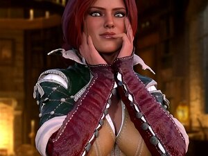 Le Sorceleur-Triss Souci Futanari Parodie XXX 3D