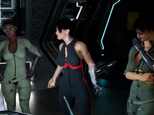 Transmission entrante - Animation Scifi Futanari 3D