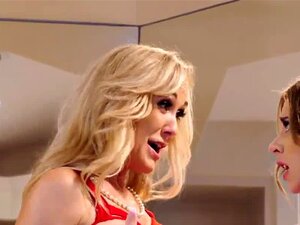 Brandi Love et Anya Olsen dans un trio chaud